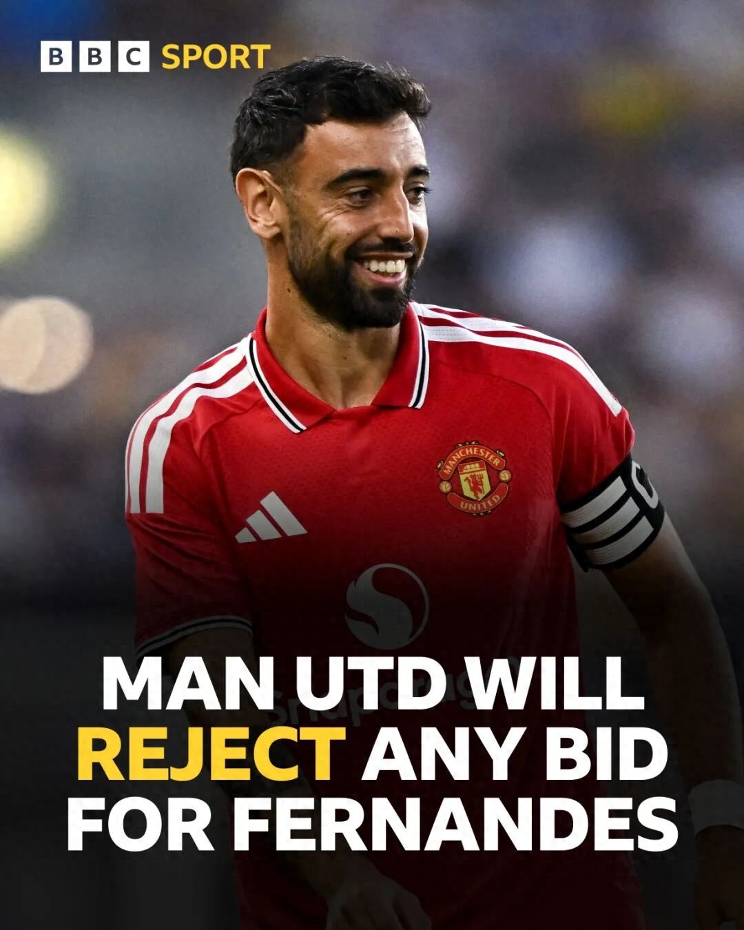 Turkish champion offers €50 million transfer fee and doubled salary for Fernandes! Manchester United insists he is not for sale, already in contract renewal talks.