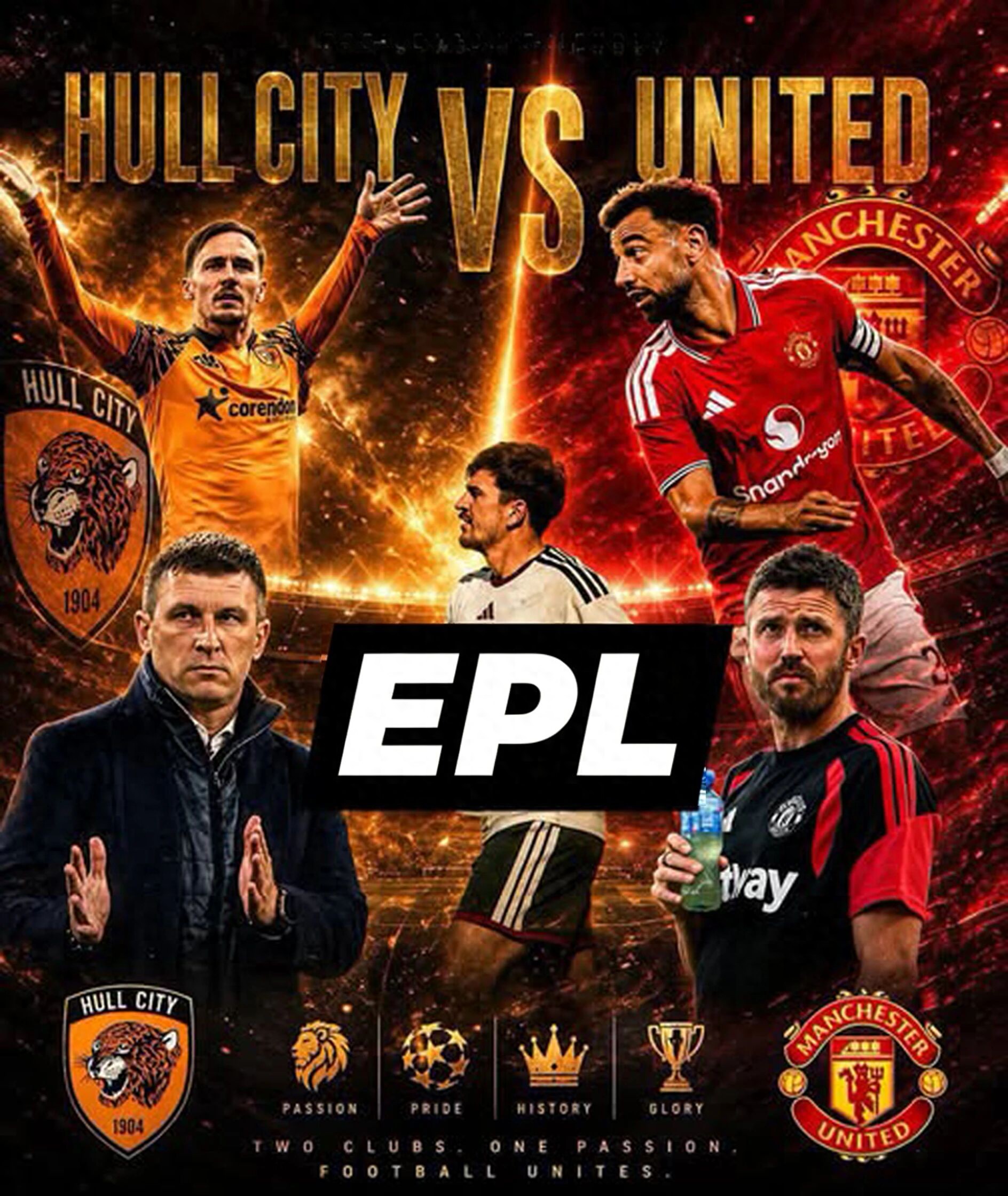 No suspense left for Manchester United's starting lineup against Hull City! The 85 million new signing will anchor the double pivot, while Sesko is likely to miss the match