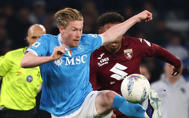 Napoli: Kevin De Bruyne returns to the pitch.