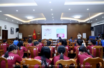 The Vietnam women's national team undergoes anti-doping training ahead of the ASIAD.