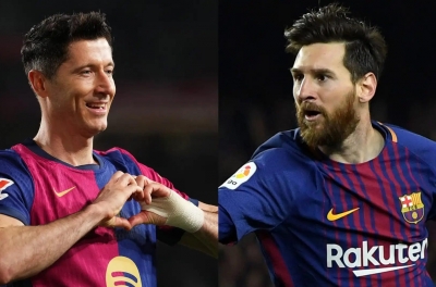 Barcelona's top striker surpasses Messi's great Champions League record