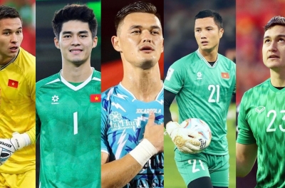 Coach Kim Sang Sik must eliminate two goalkeepers from the Vietnamese national team.