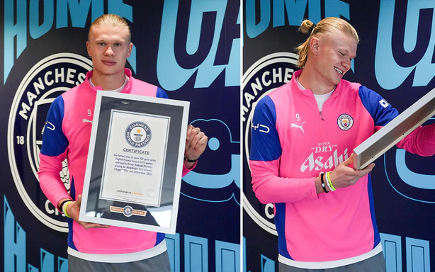 Erling Haaland receives 4 Guinness records before the new season