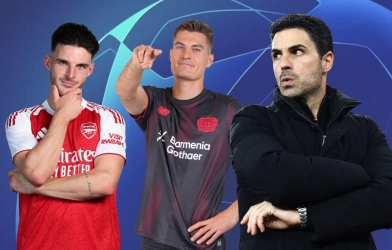 What did Coach Arteta say when Arsenal faces Leverkusen in the Champions League?