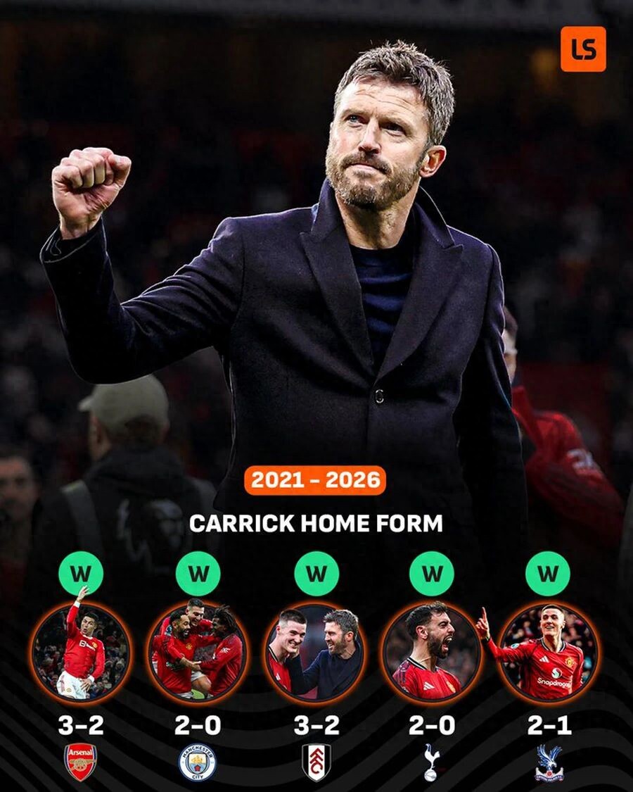 Exclusive: Carrick's halftime motivation revealed behind Man Utd's comeback! 9 matches tie Premier League record, Sir Jim likely has no choice but to make him permanent.