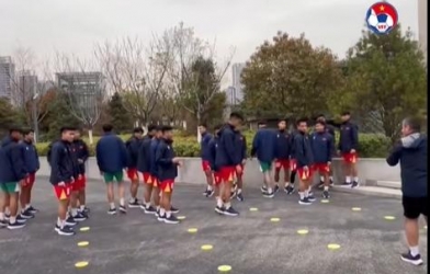 U23 Vietnam intensifies training, ready to face North Korea.