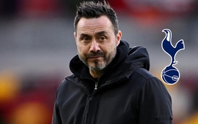 De Zerbi is the most promising candidate for the "hot seat" at Tottenham.
