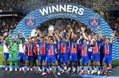 PSG easily beat Aston Villa to retain the European Super Cup