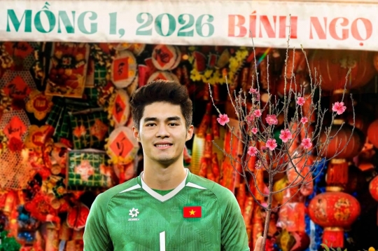 FIFA composes a poem and uses Trung Kiên's image to send New Year wishes to Vietnamese football