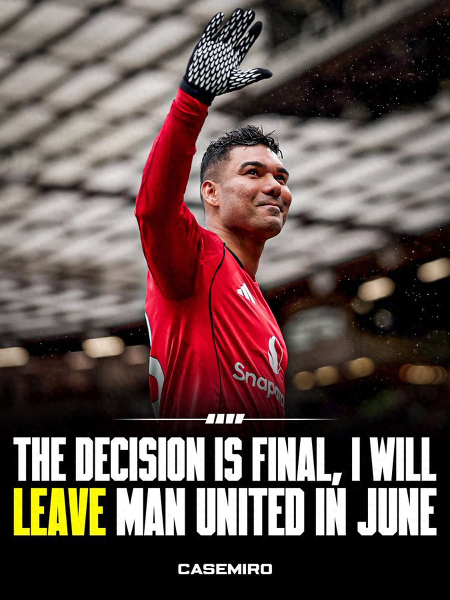 Casemiro's departure from Manchester United officially announced! First formal offer revealed, joining Beckham's partner Messi.
