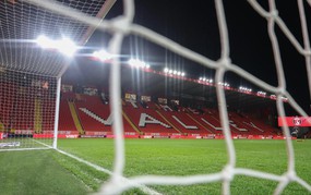 Police stepped in when a corpse was found on the pitch of an English League One team.