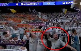 Real Madrid promptly expelled a fan for inappropriate behavior at the Bernabeu stadium.