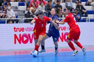 Southeast Asian fans collectively react as Vietnam loses to Thailand in the AFF Cup semifinals.