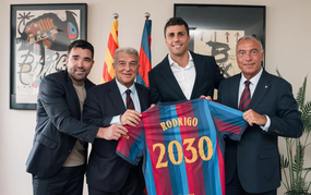 Rodri arrives at Barcelona