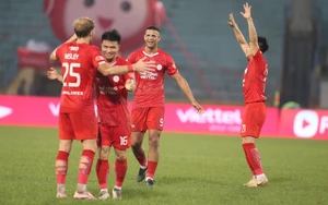 Defeating Hanoi Club, The Cong Viettel Moves to Second Place in the V-League Table