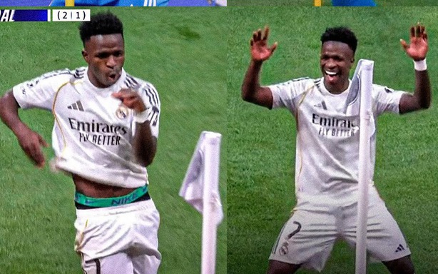 Vinicius responded to Mourinho in a unique way during the second leg of the Champions League play-off.