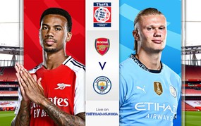 LIVE football: Arsenal vs Man City at 9pm today, 2026 English Super Cup